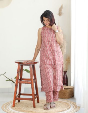 Stripey Chic Cotton Co Ord set